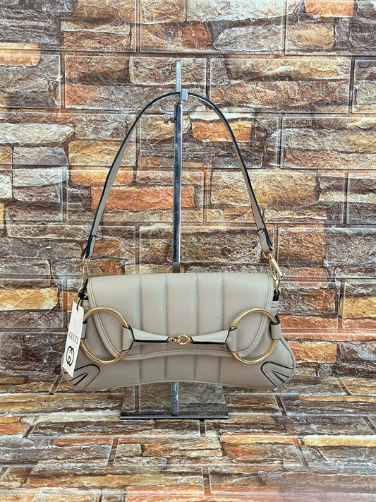 Gucci Horsebit Handbag Beige