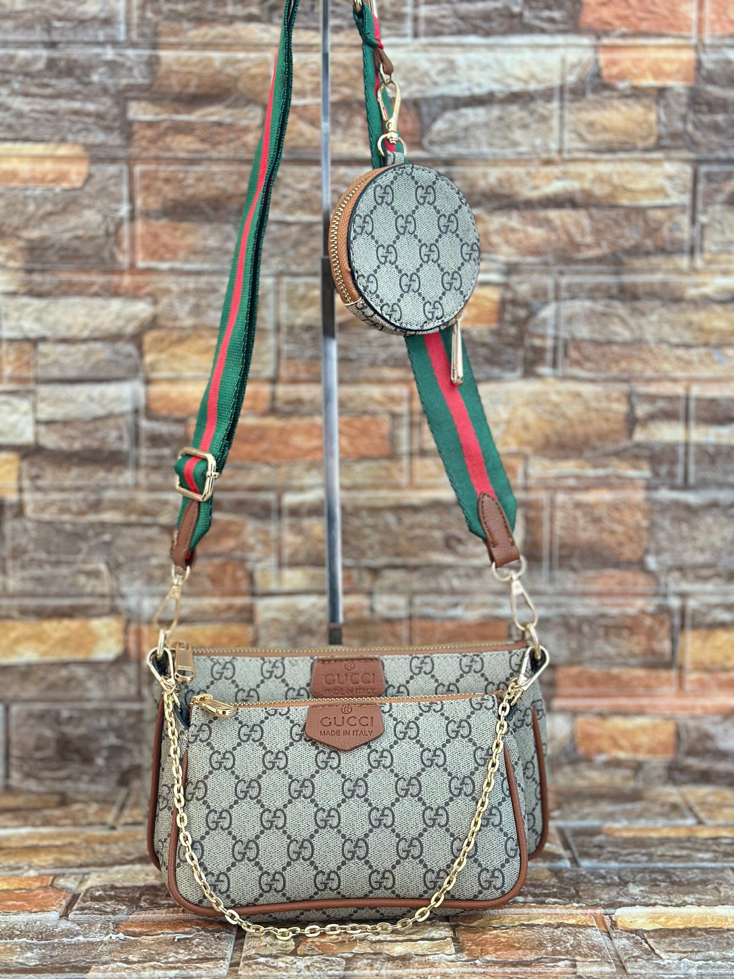 Gucci Trio Messenger Canvas